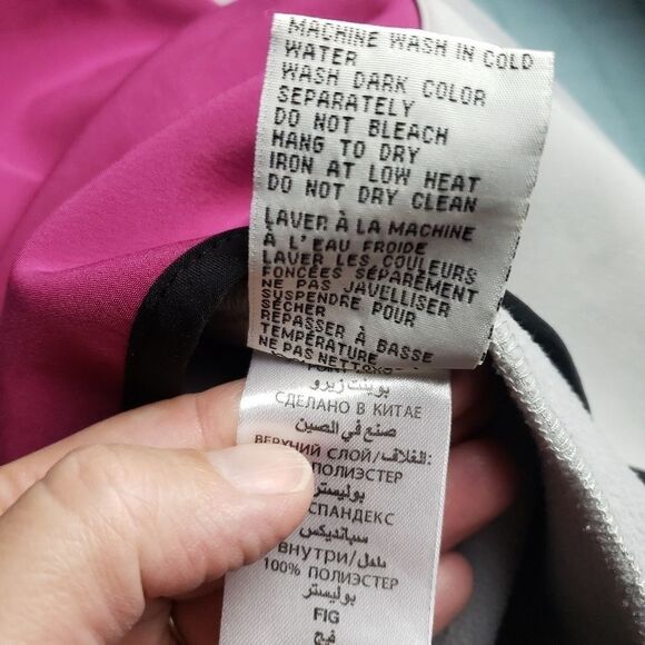 POINT  ZERO women's jacket Utility pink grey fleece lined - Picture 5 of 11